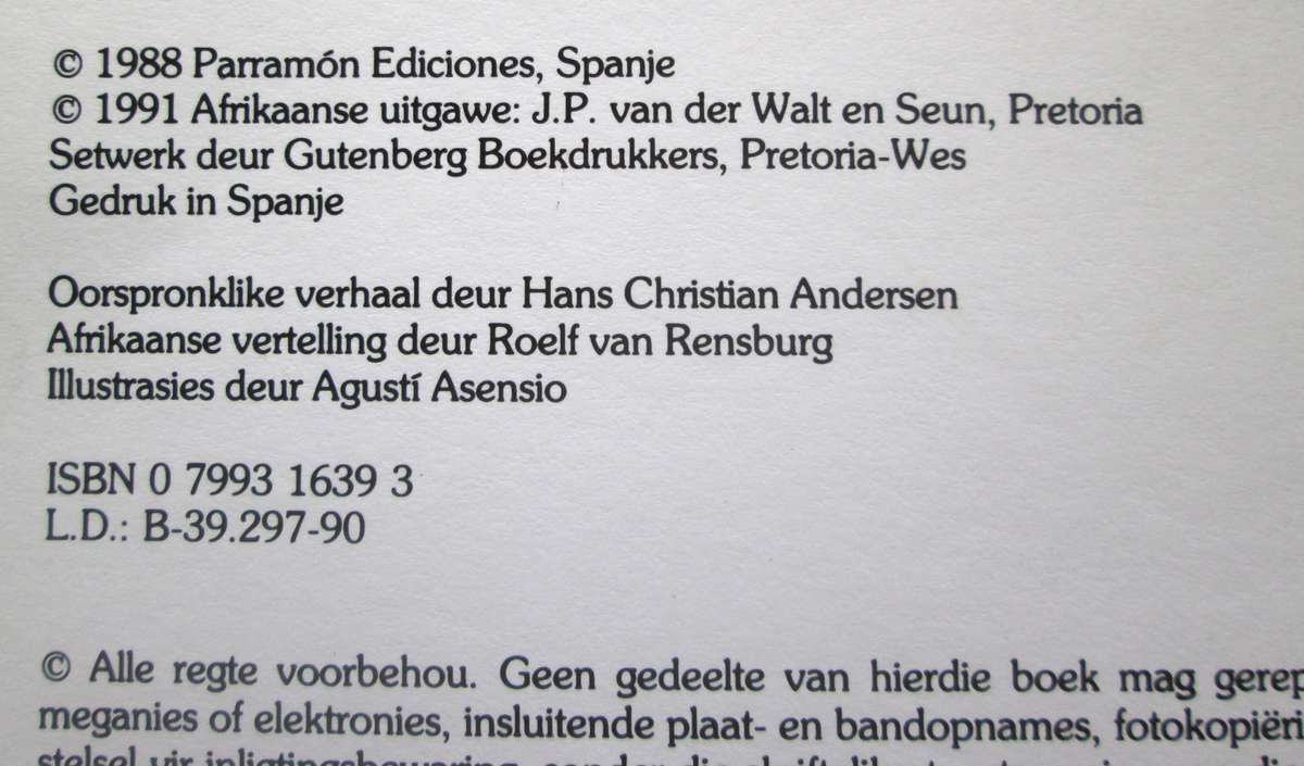 Die Lelike Eendtjie Klassieke Kinderverhaal