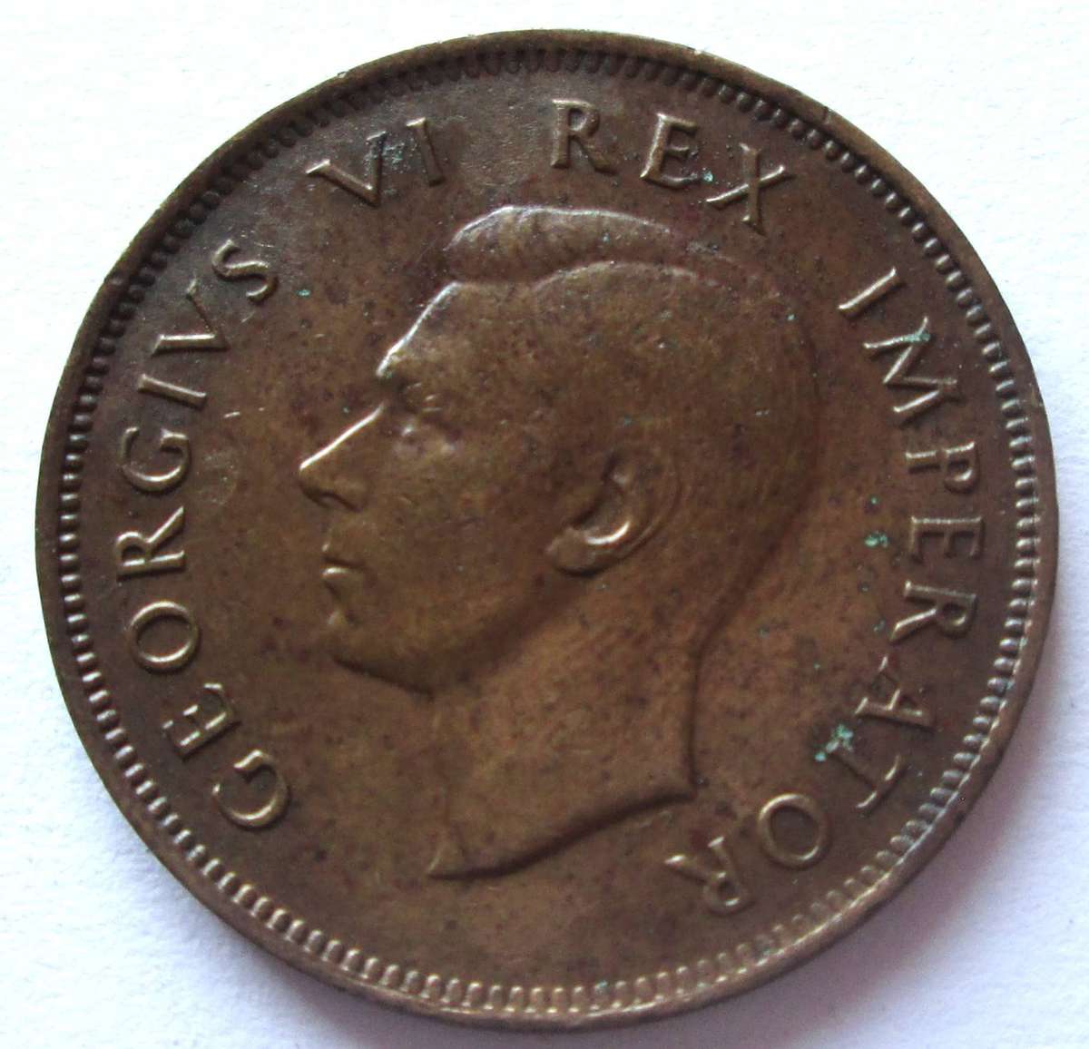 1940 Union of South Africa Half Penny