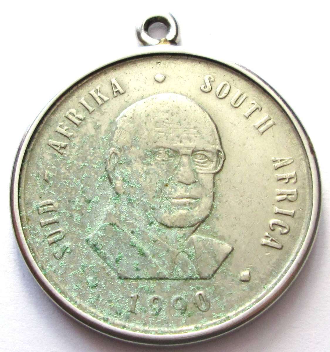 1990 Republic of South Africa 1 Rand Pendant