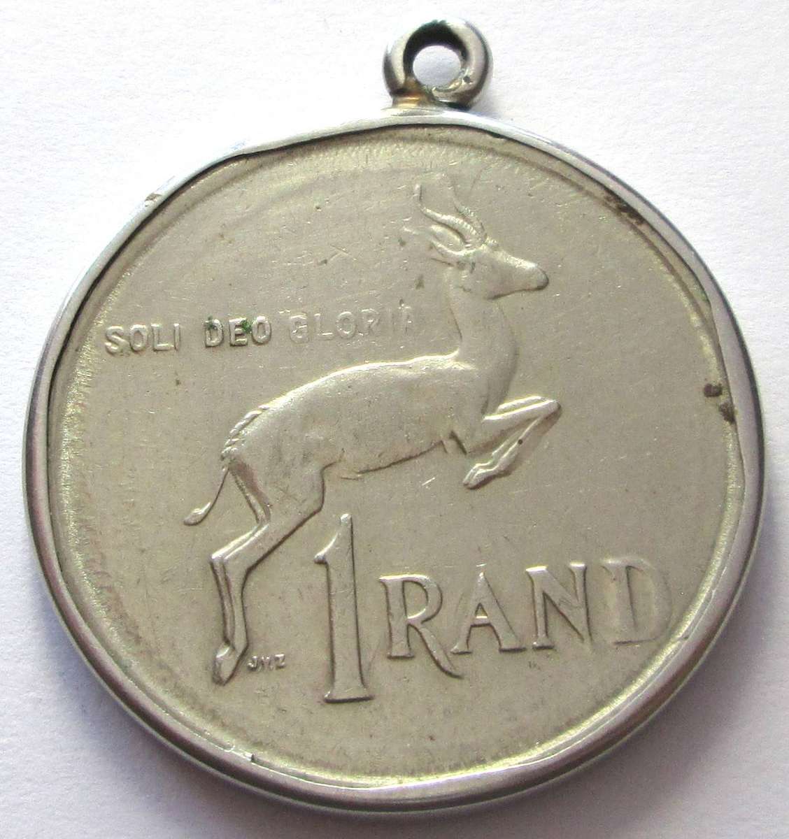 1990 Republic of South Africa 1 Rand Pendant