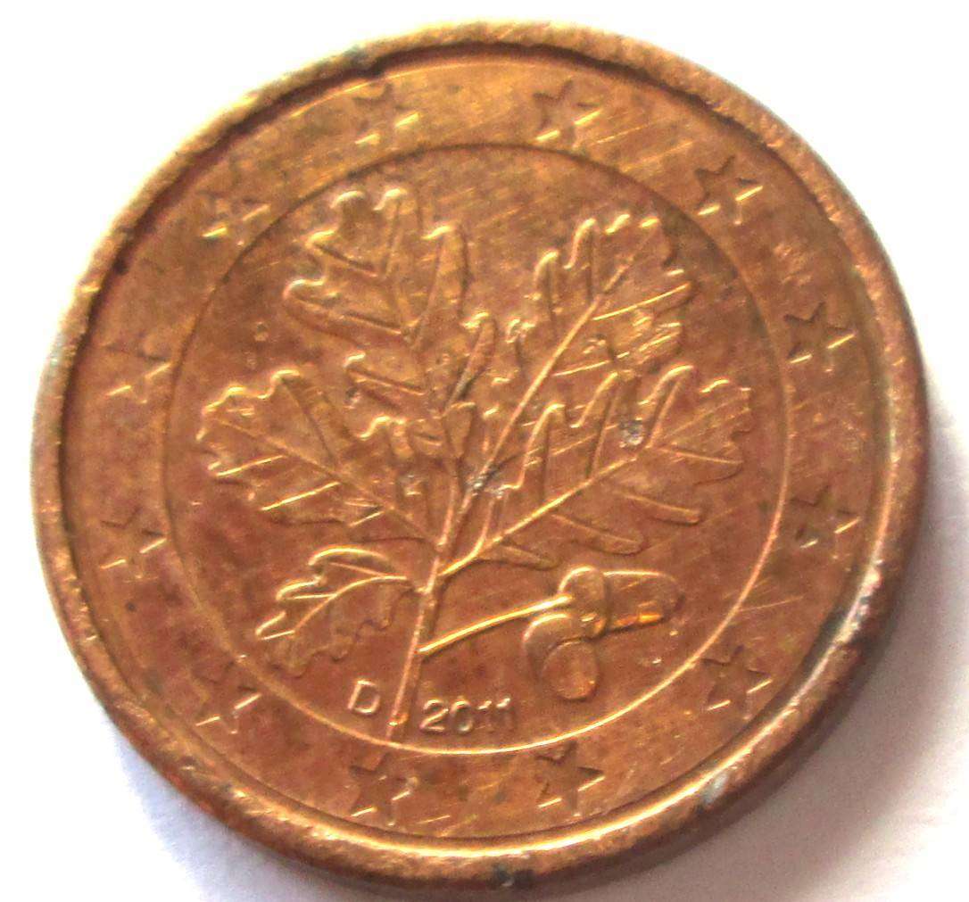 2011 Germany 1 Euro Cent