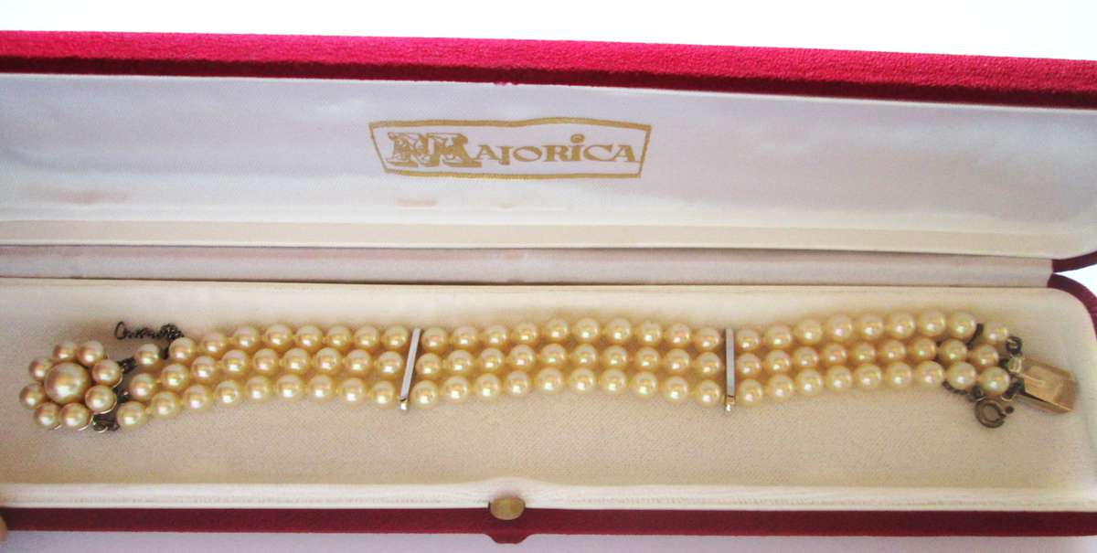 Majorica Spain Bracelet No F381533 with Certificate