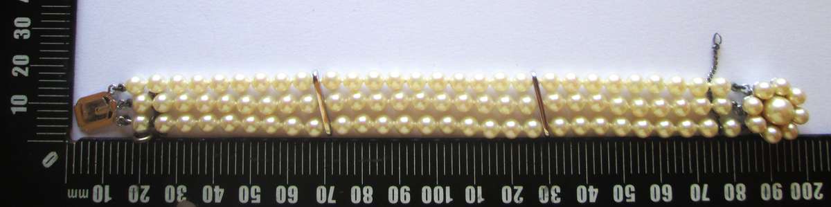 Majorica Spain Bracelet No F381533 with Certificate