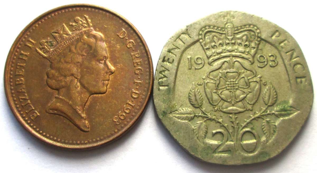 1993 Great Britain 1 Penny 20 Pence