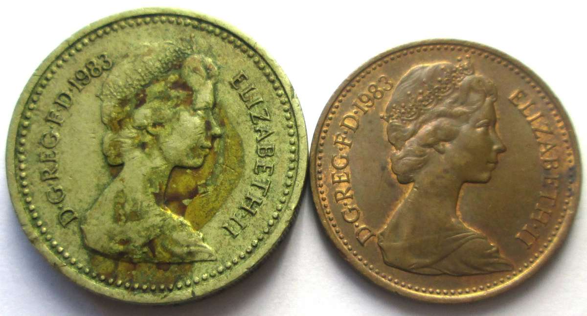1983 Great Britain 1 Penny 1 Pound