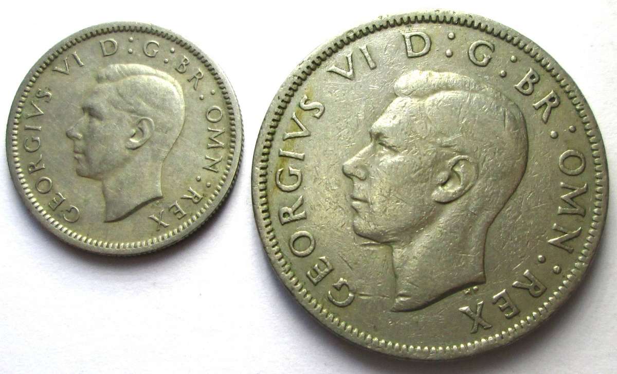 1949 Great Britain 6 Pence 2 Shillings