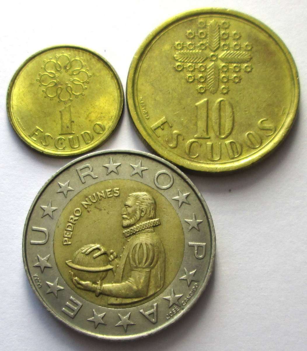 1991 Portugal 1 Escudo 10 Escudos 100 Escudos