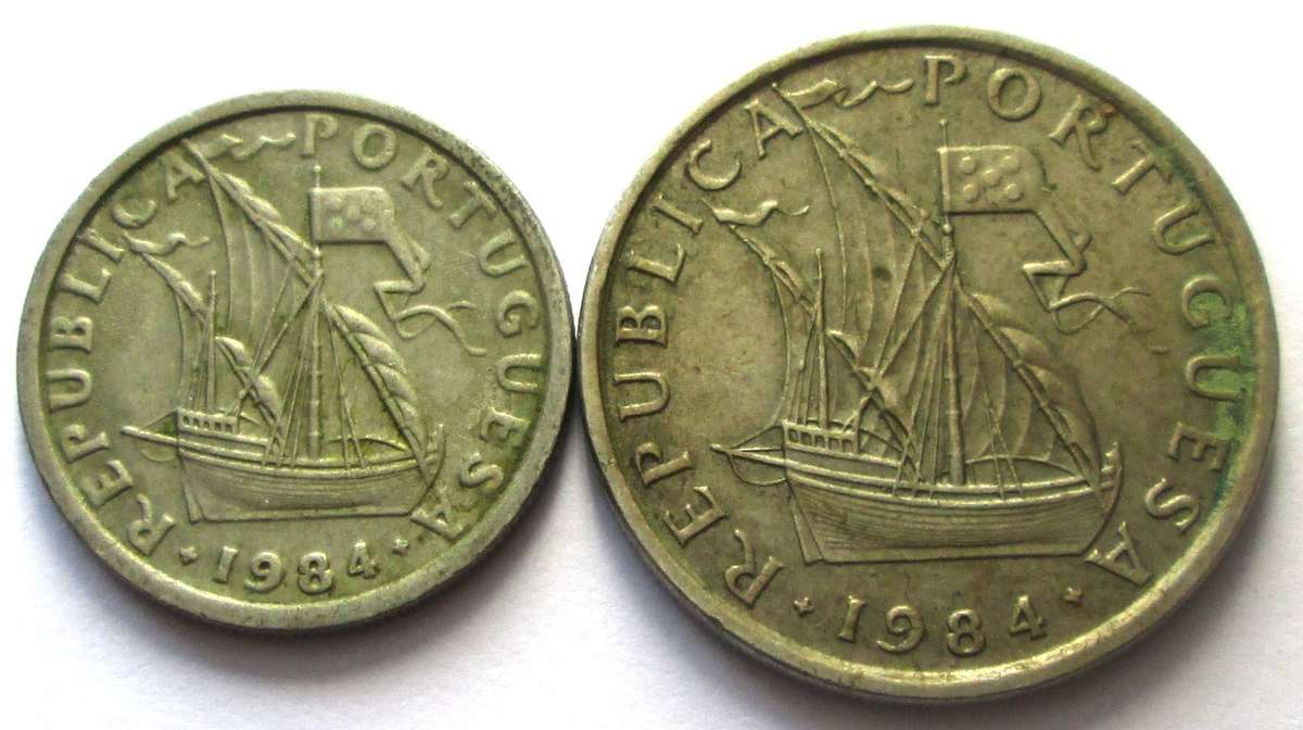 1984 Portugal 2.50 Escudos 5 Escudos