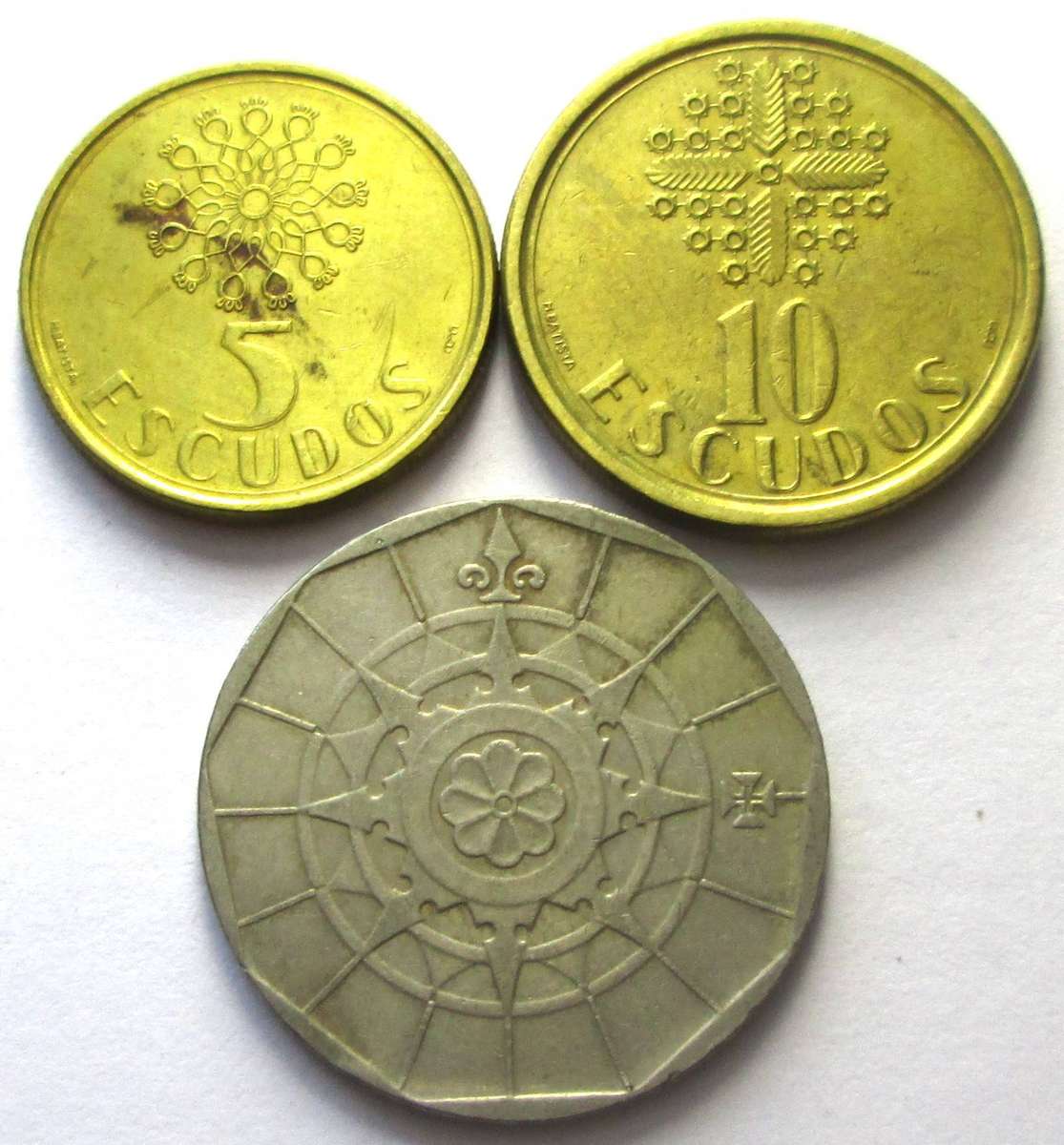 1989 Portugal 5 Escudos 10 Escudos 20 Escudos