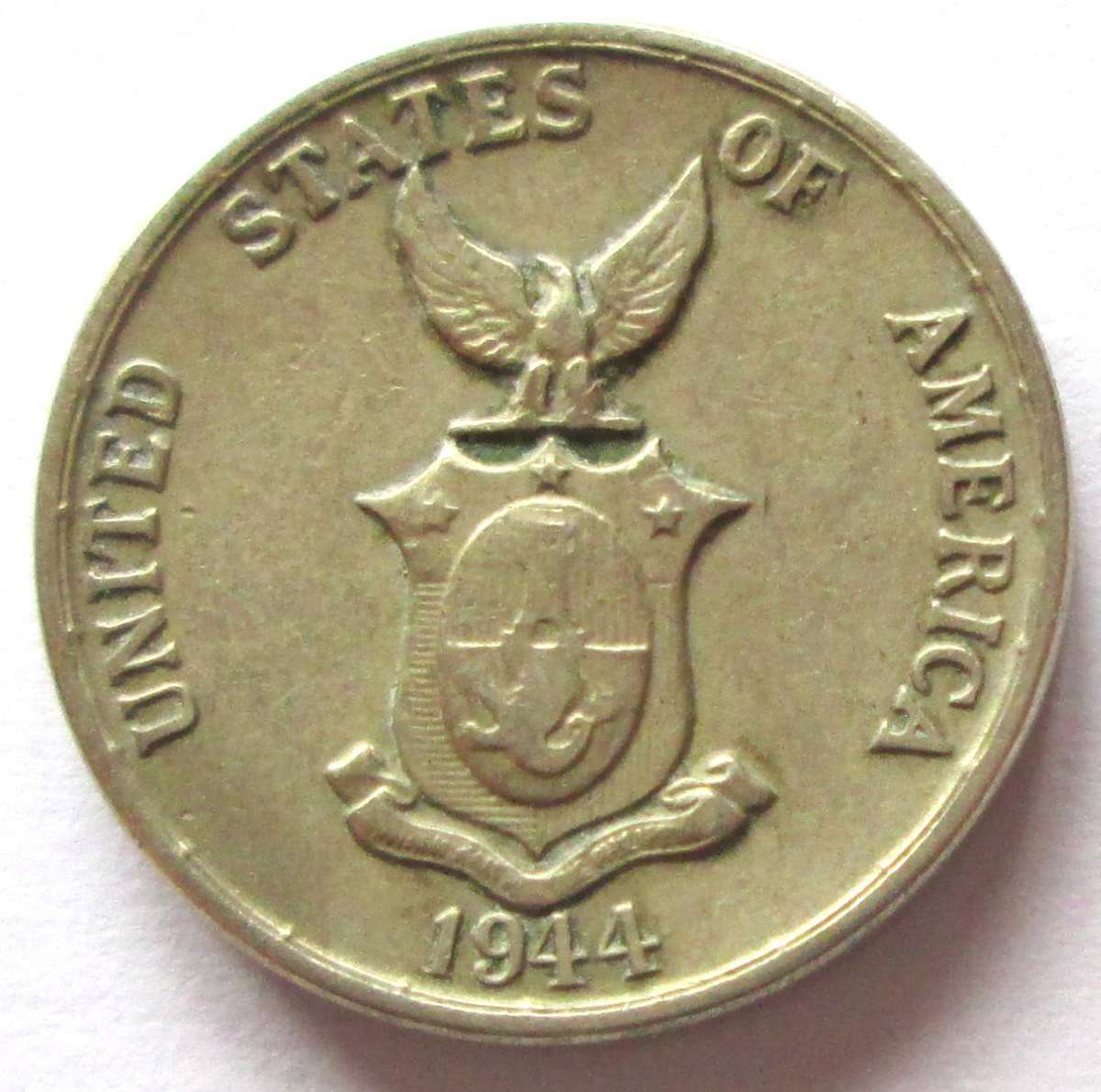 1944 United States of America 5 Centavos