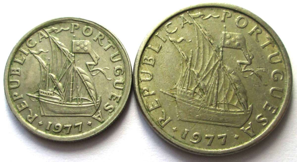 1977 Portugal 2.50 Escudos 5 Escudos