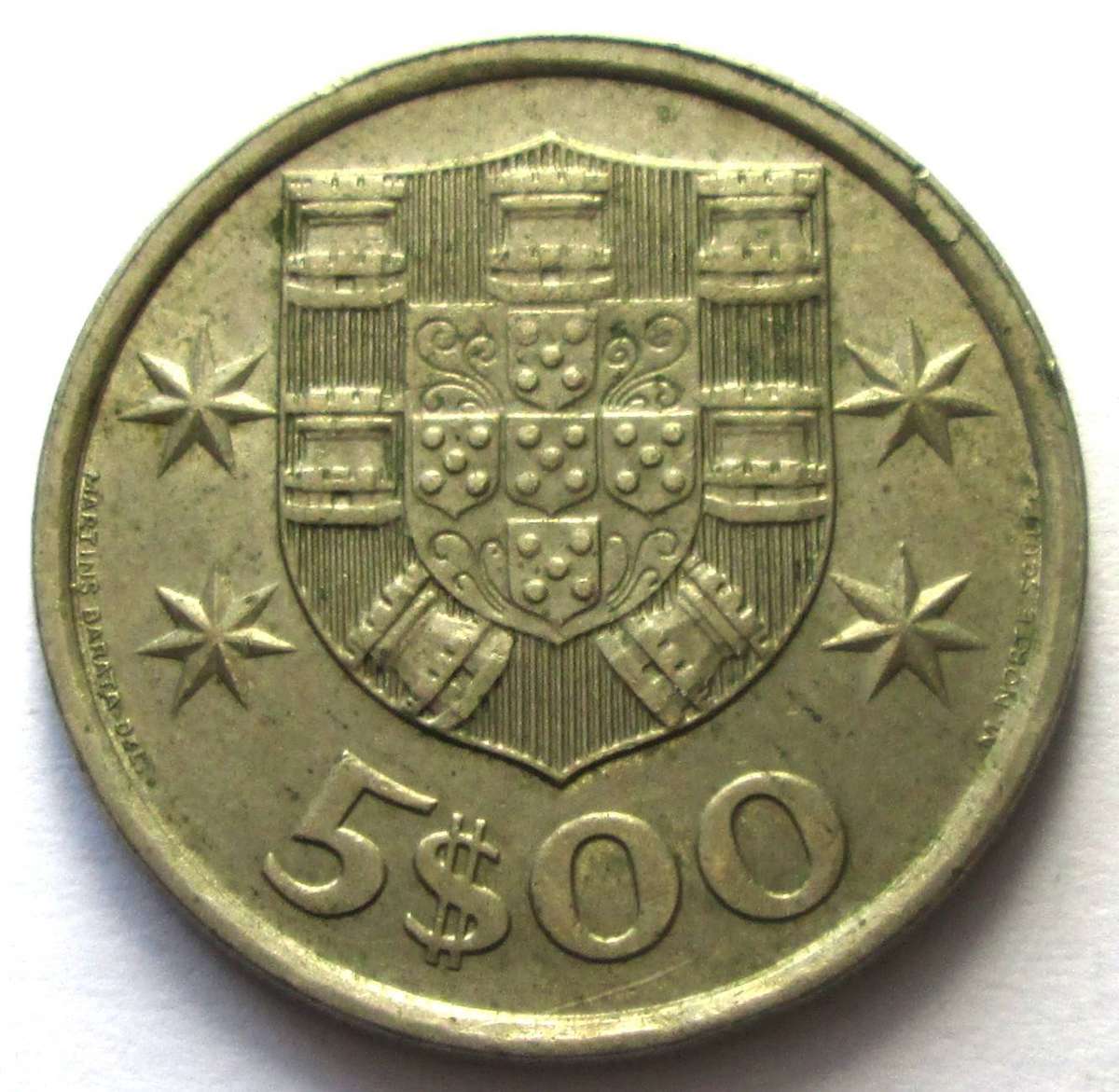 1975 Portugal 5 Escudos