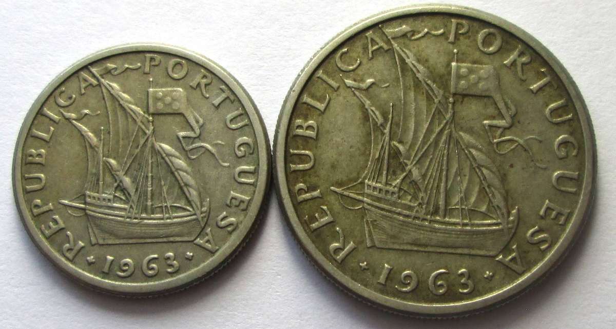 1963 Portugal 2.50 Escudos 5 Escudos