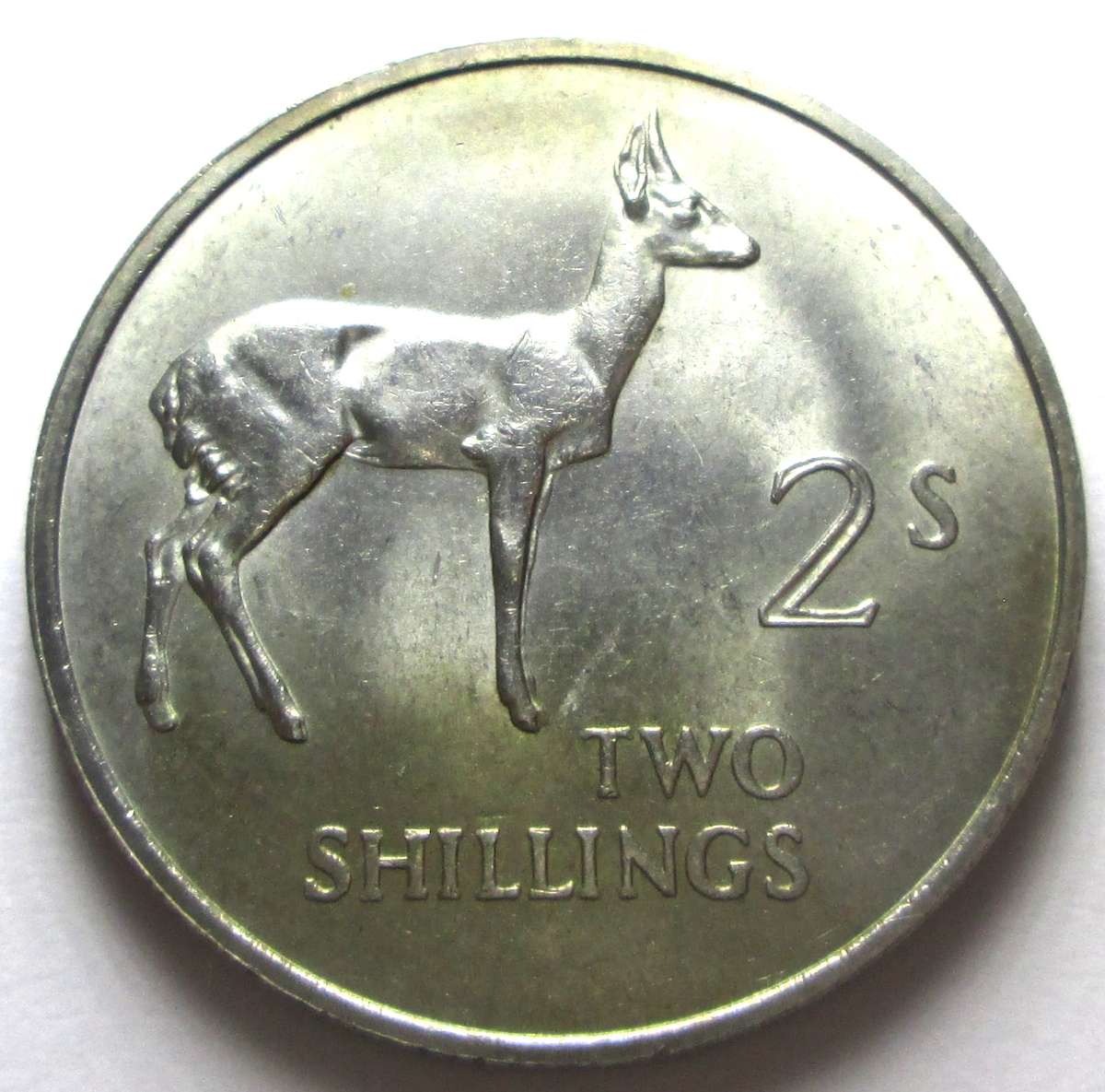 1966 Zambia 2 Shillings