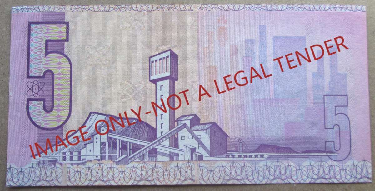 Five Rand South Africa Serial Nr BT1299695