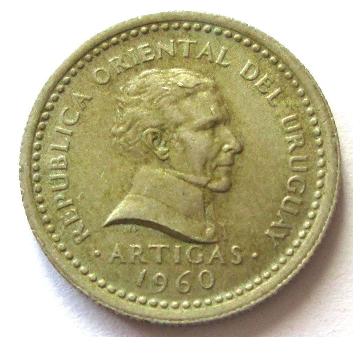 1960 Uruguay 25 Centesimos