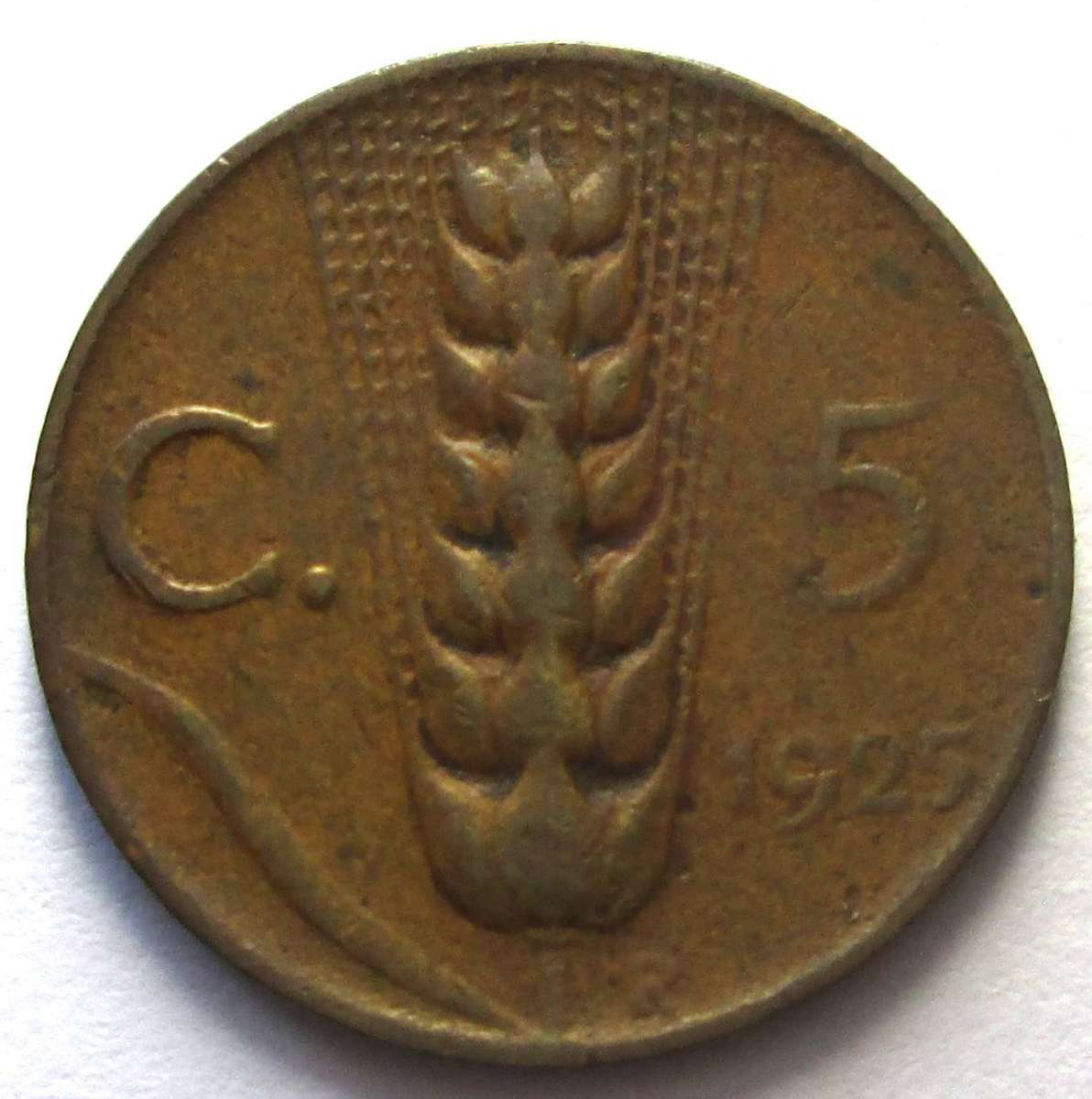 1925 Italy 5 Centesimi