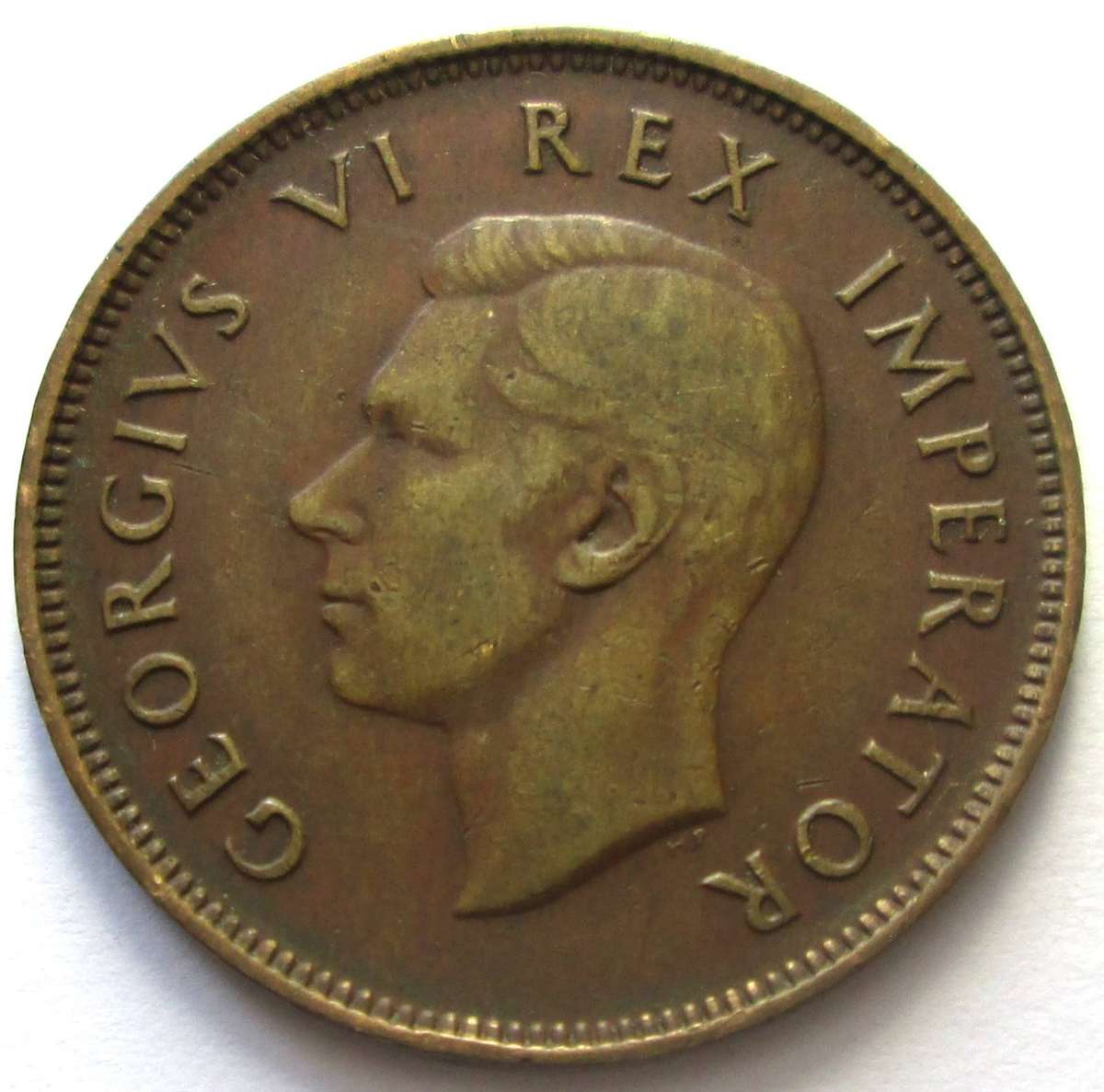 1943 Union of South Africa Half Penny