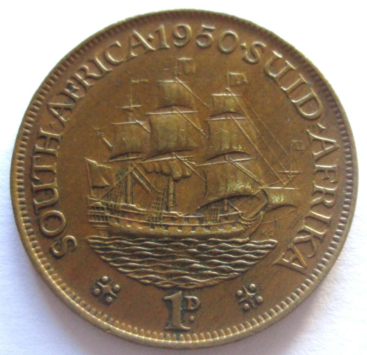 1950 Union of South Africa 1 Penny