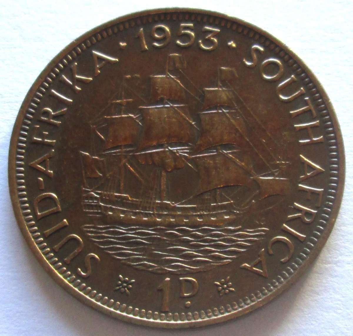 1953 Union of South Africa 1 Penny