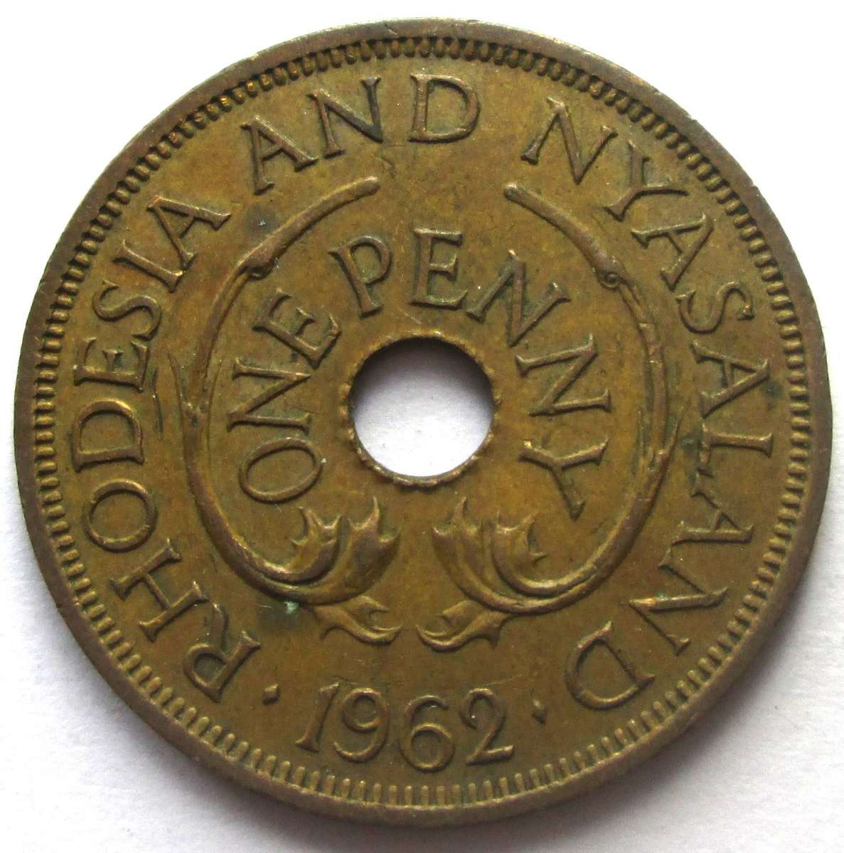 1962 Rhodesia and Nyasaland 1 Penny
