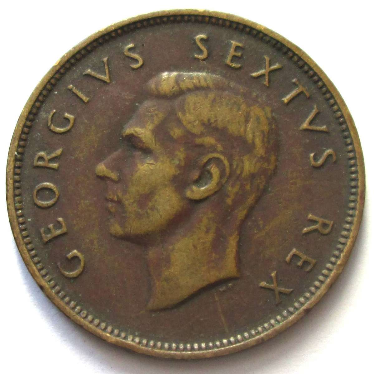 1952 Union of South Africa Half Penny