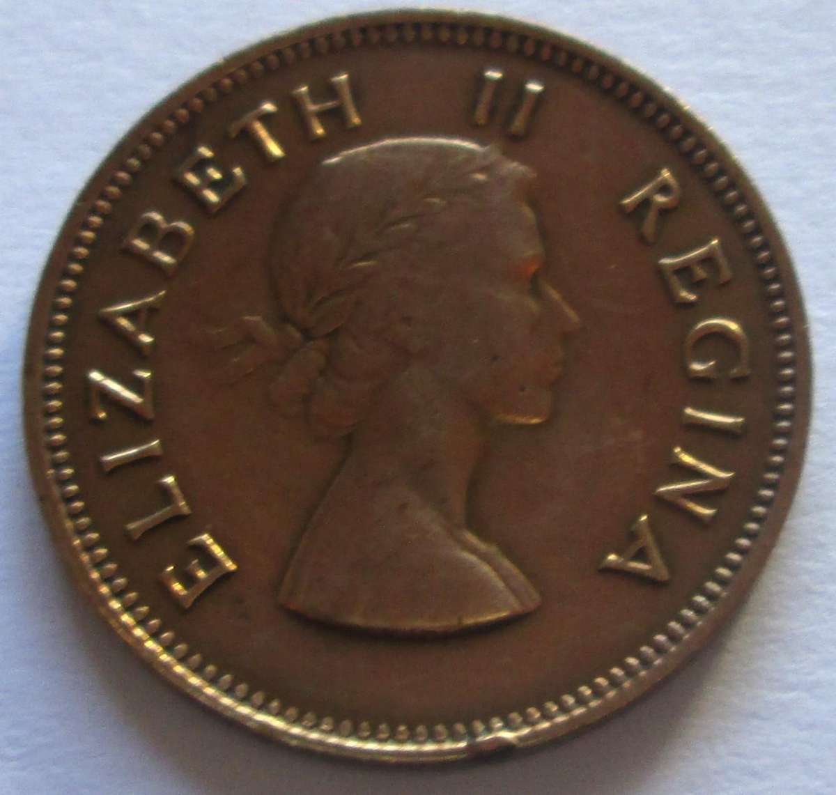 1955 Union of South Africa Half Penny