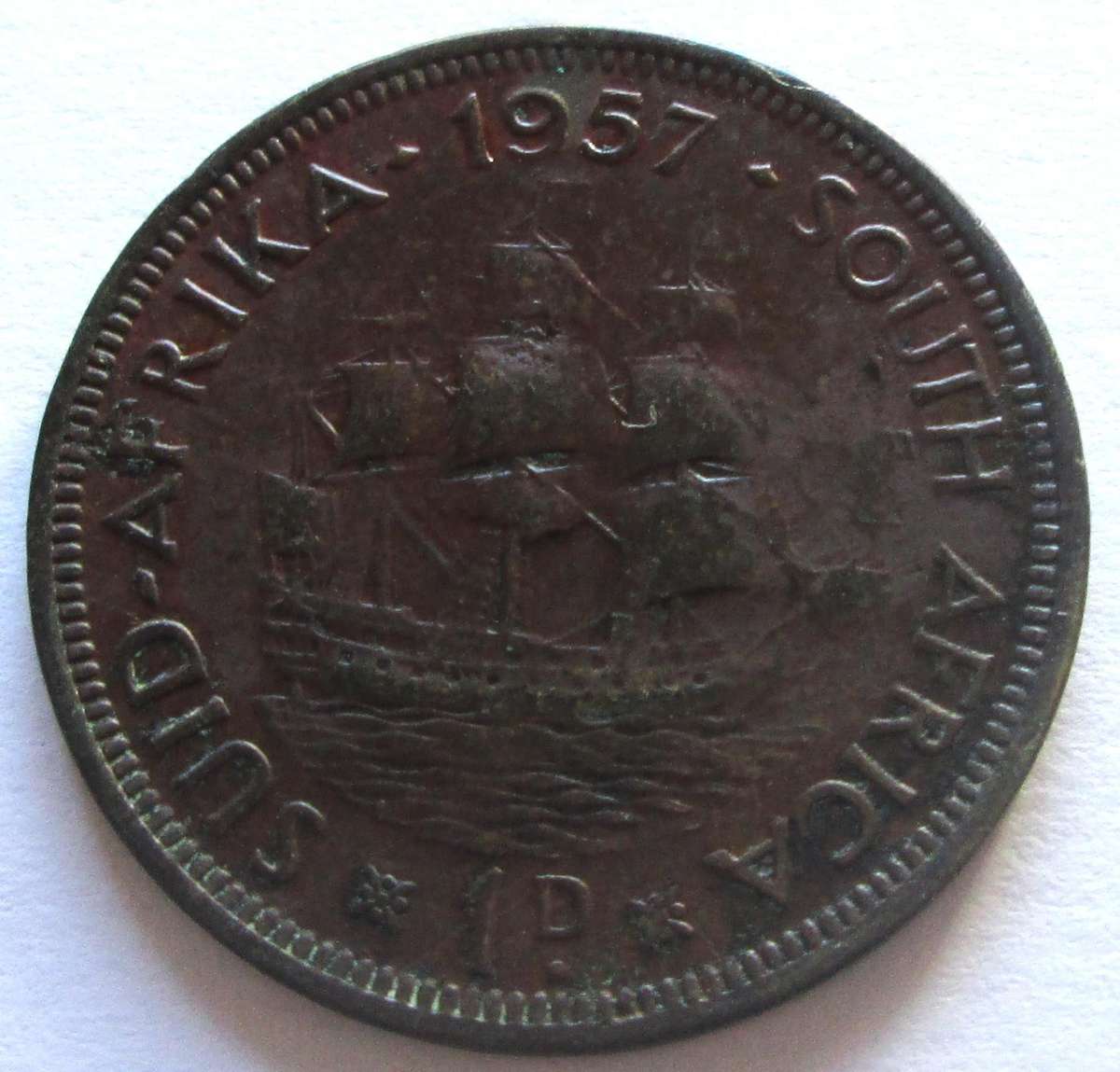 1957 Union of South Africa 1 Penny