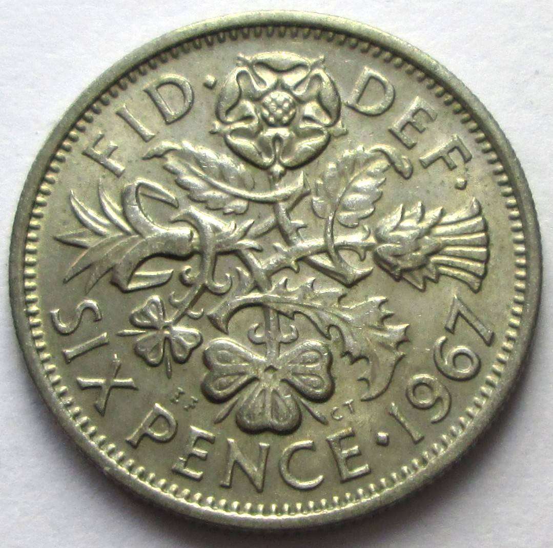 1967 Great Britain 6 Pence
