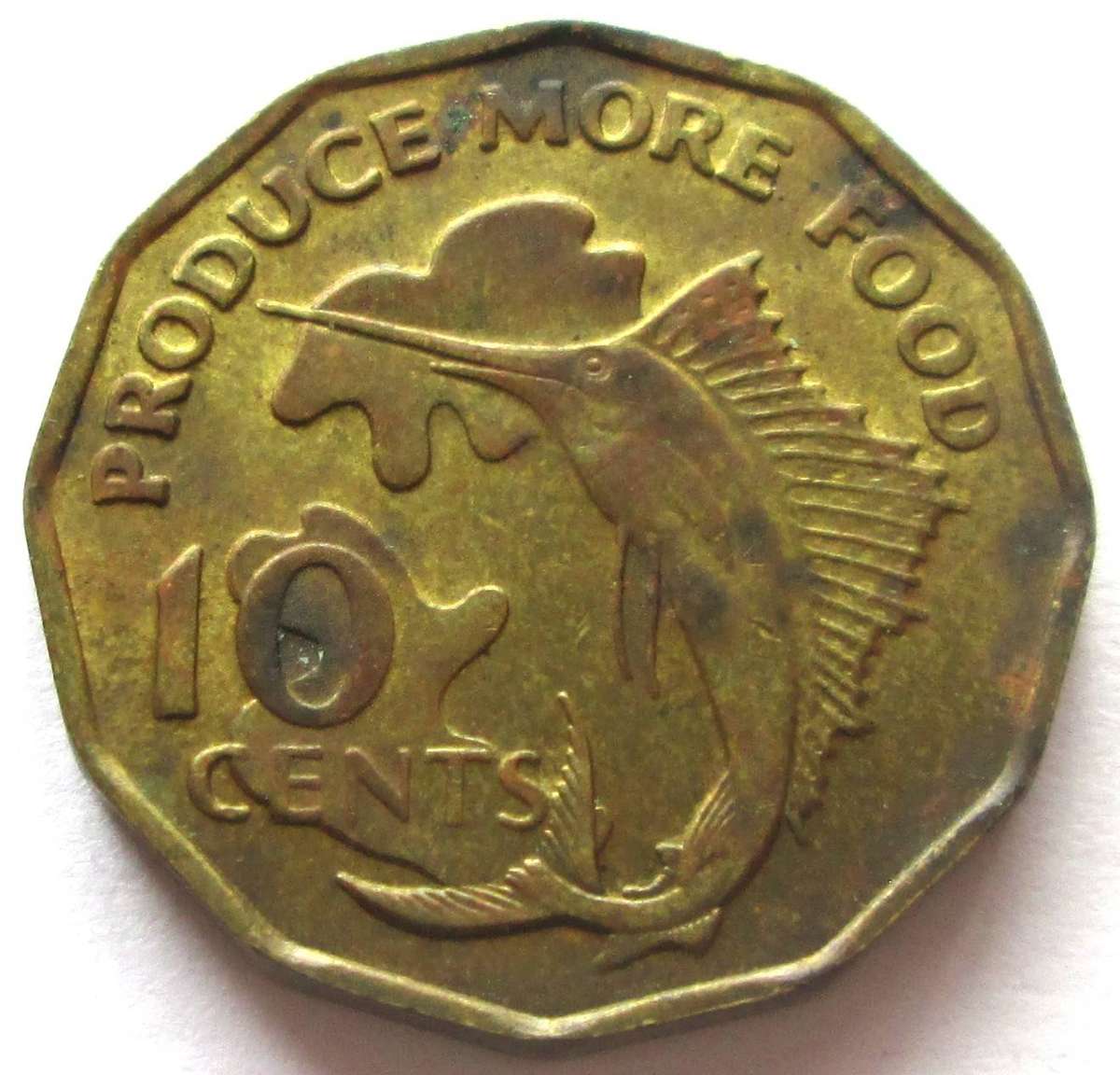 1977 Seychelles 10 Cents Commemorative