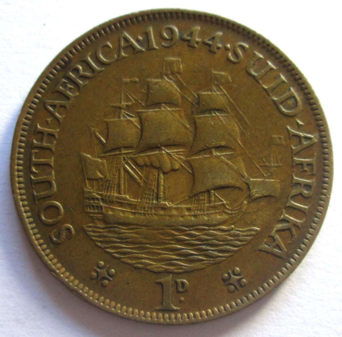 1944 Union of South Africa 1 Penny