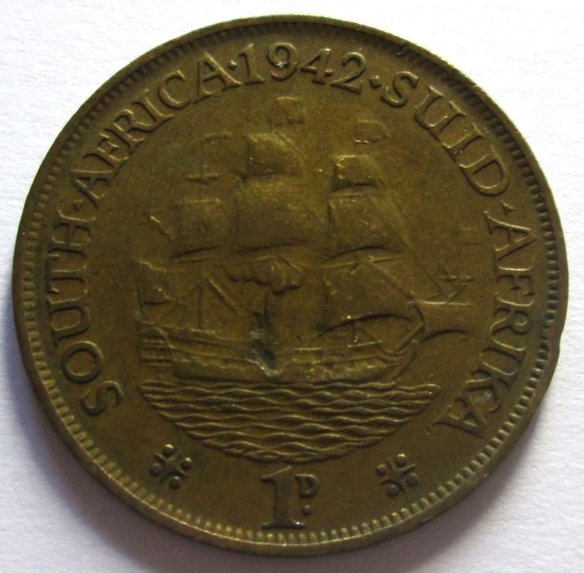 1942 Union of South Africa 1 Penny