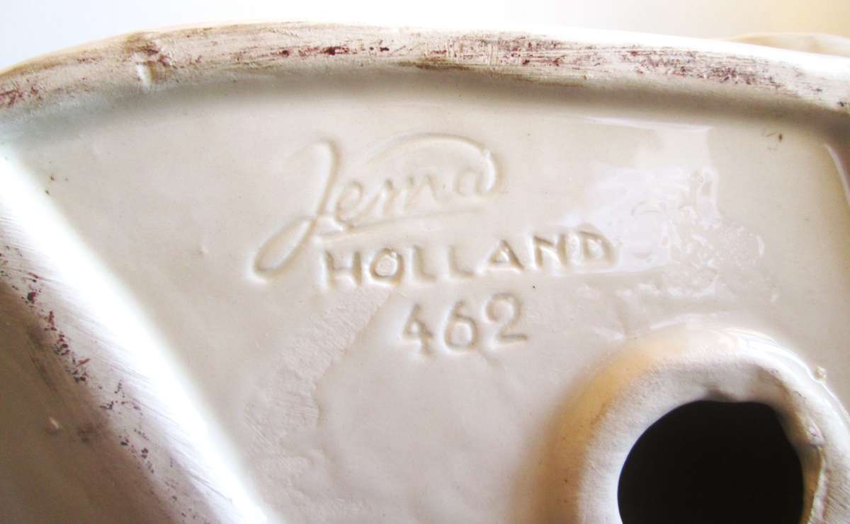 Jema of Holland 462 Ceramic German Shepherd Alsatian Large Mantle Clock