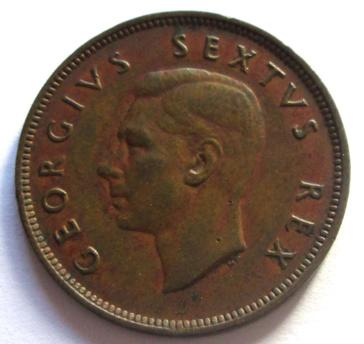 1948 Union of South Africa Half Penny