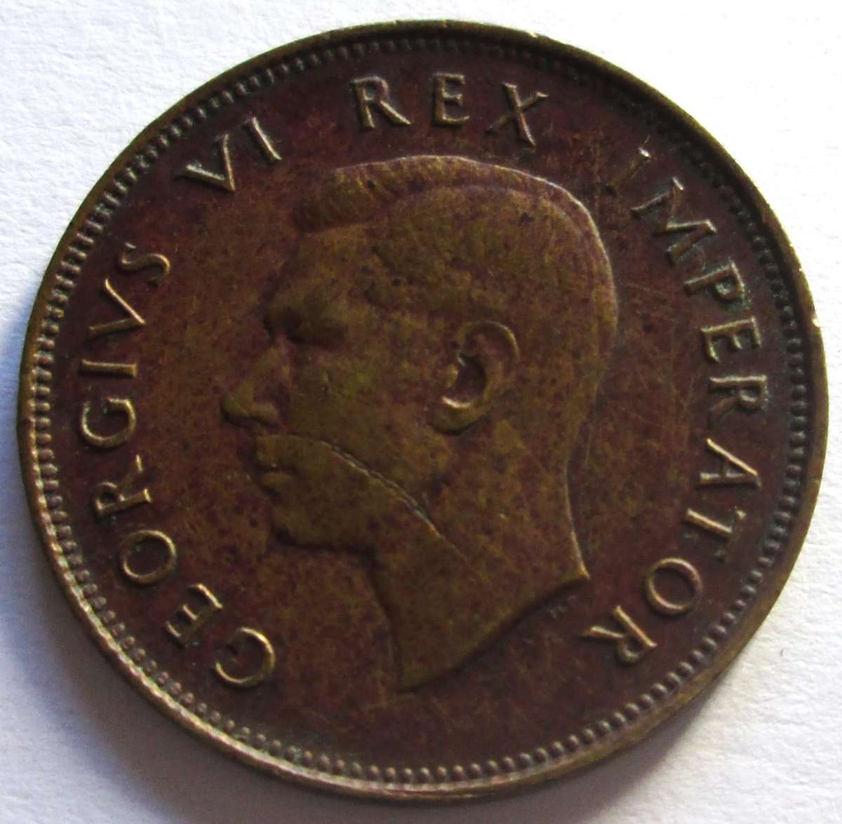 1946 Union of South Africa Half Penny