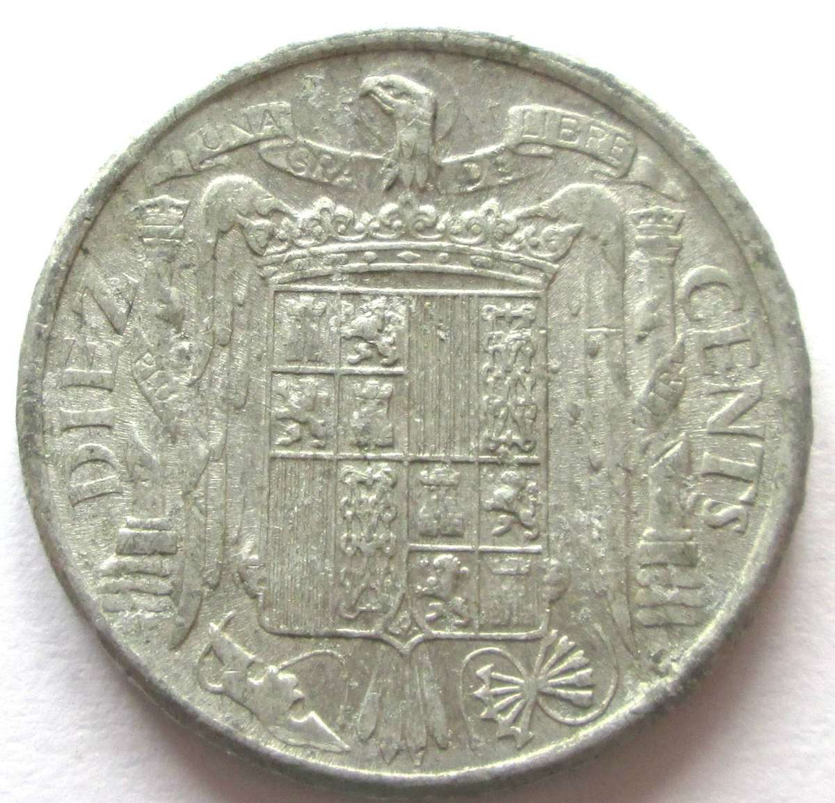 1945 Spain 10 Centimos
