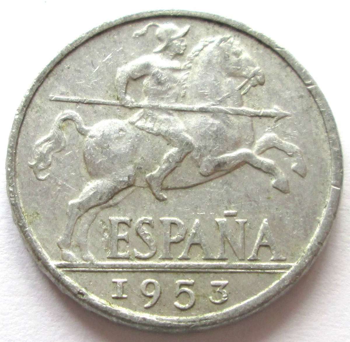 1953 Spain 10 Centimos