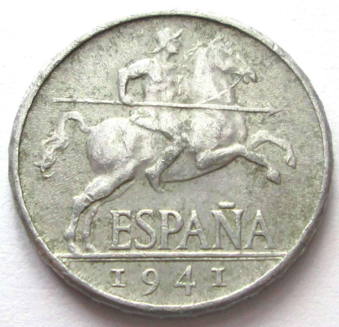 1941 Spain 5 Centimos