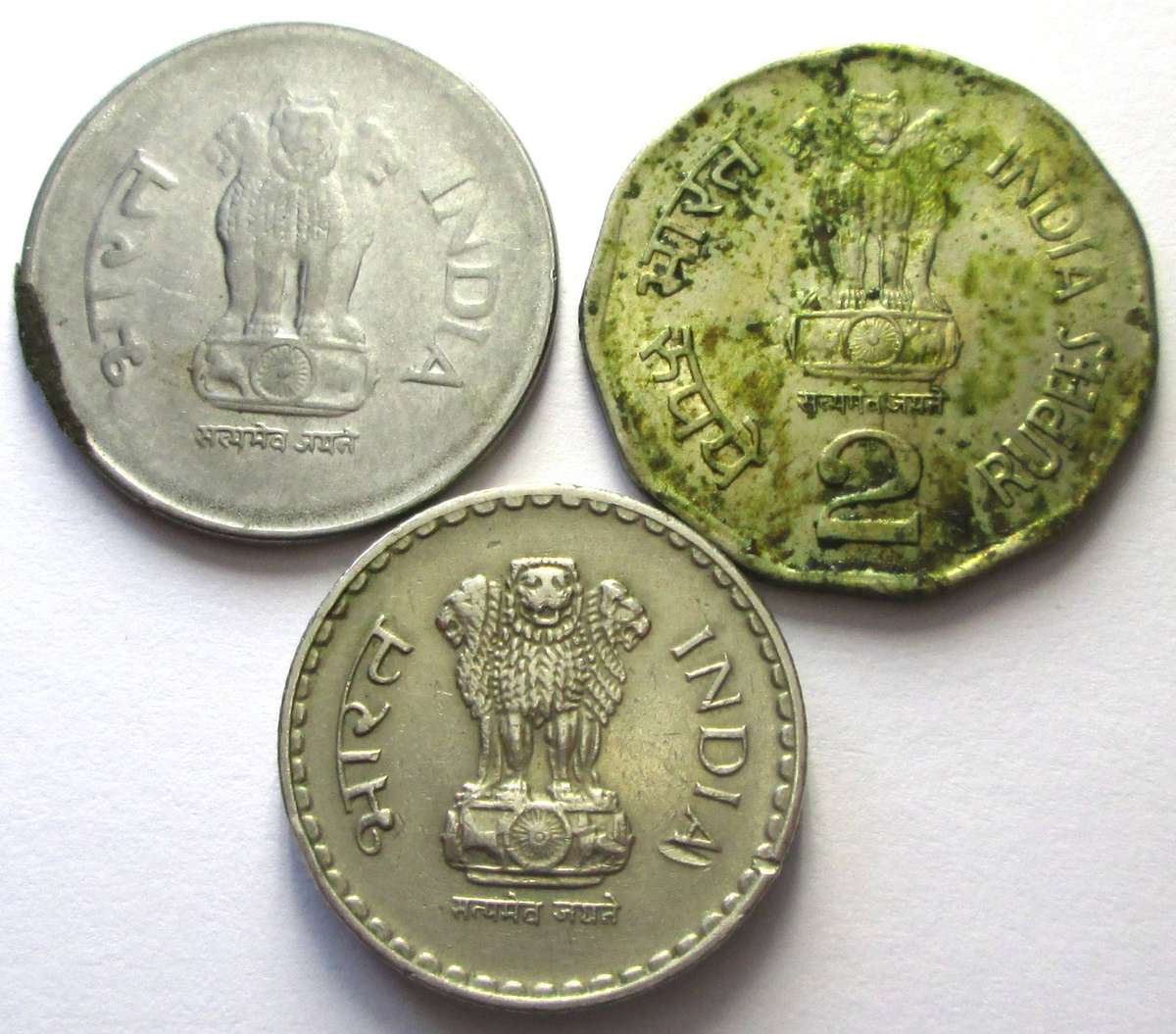 2000 India 1 Rupee 2 Rupees 5 Rupees