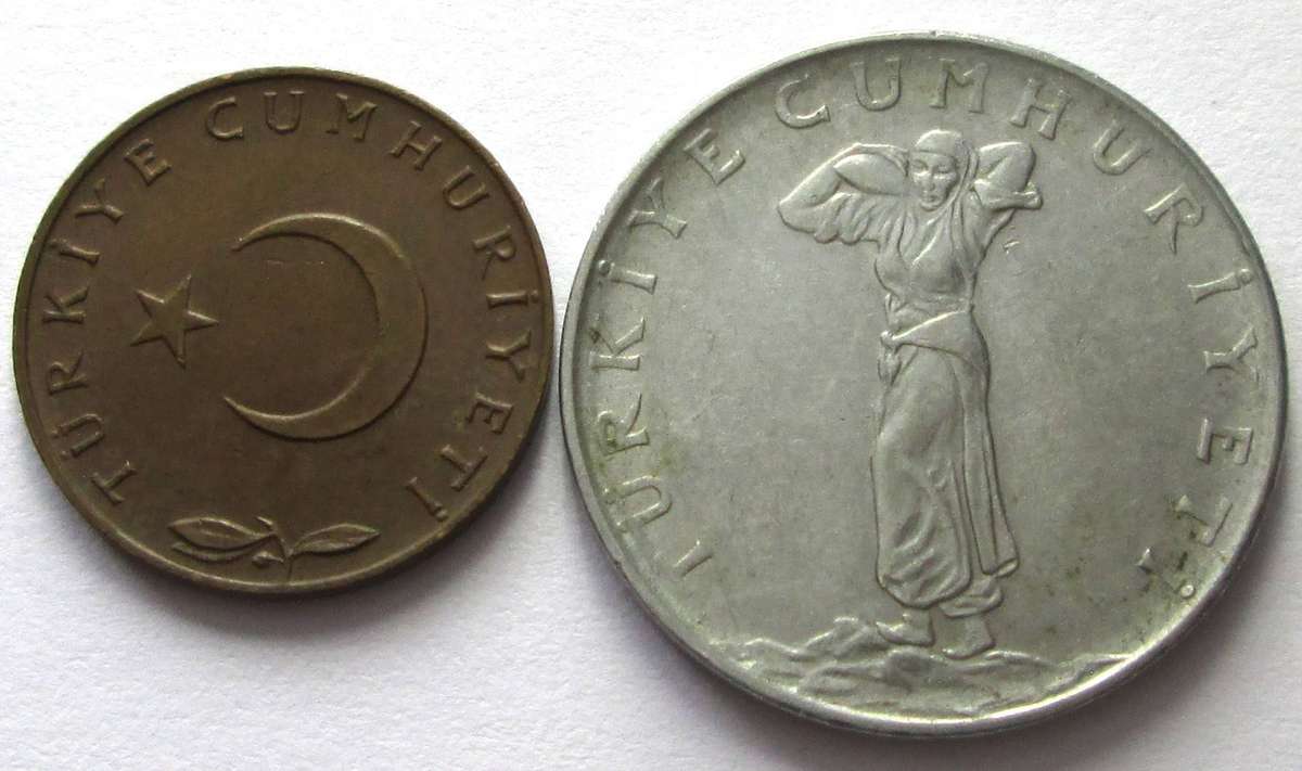 1970 Turkey 5 Kurus 25 Kurus