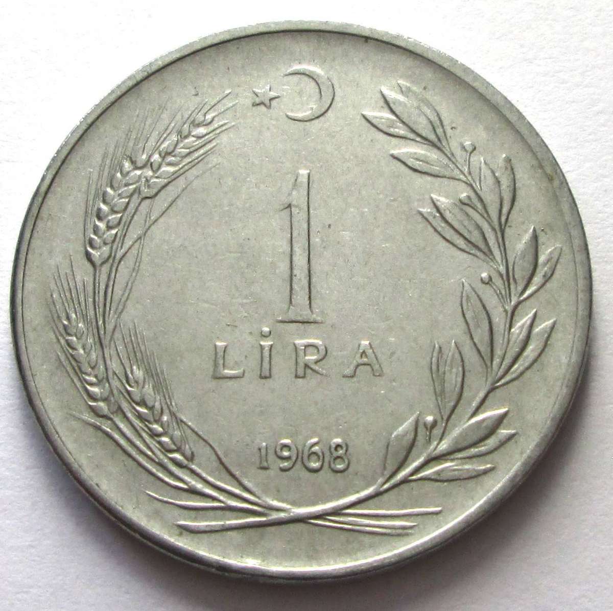 1968 Turkey 1 Lira
