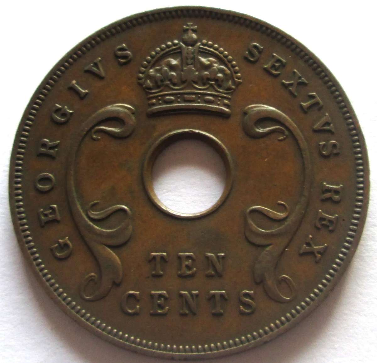 1950 East Africa 10 Cents