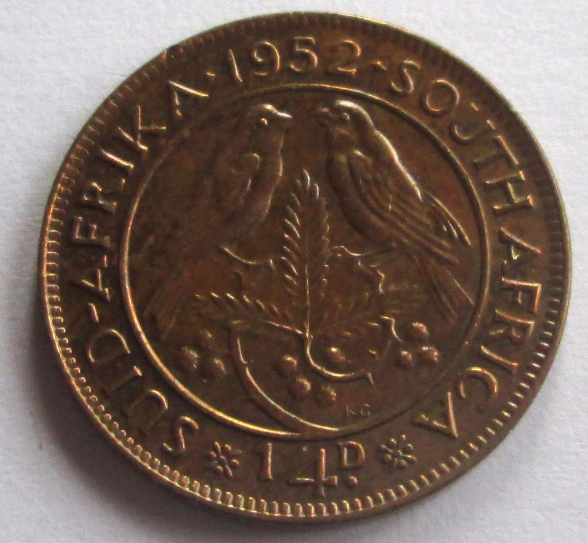 1952 Union of South Africa Quarter Penny