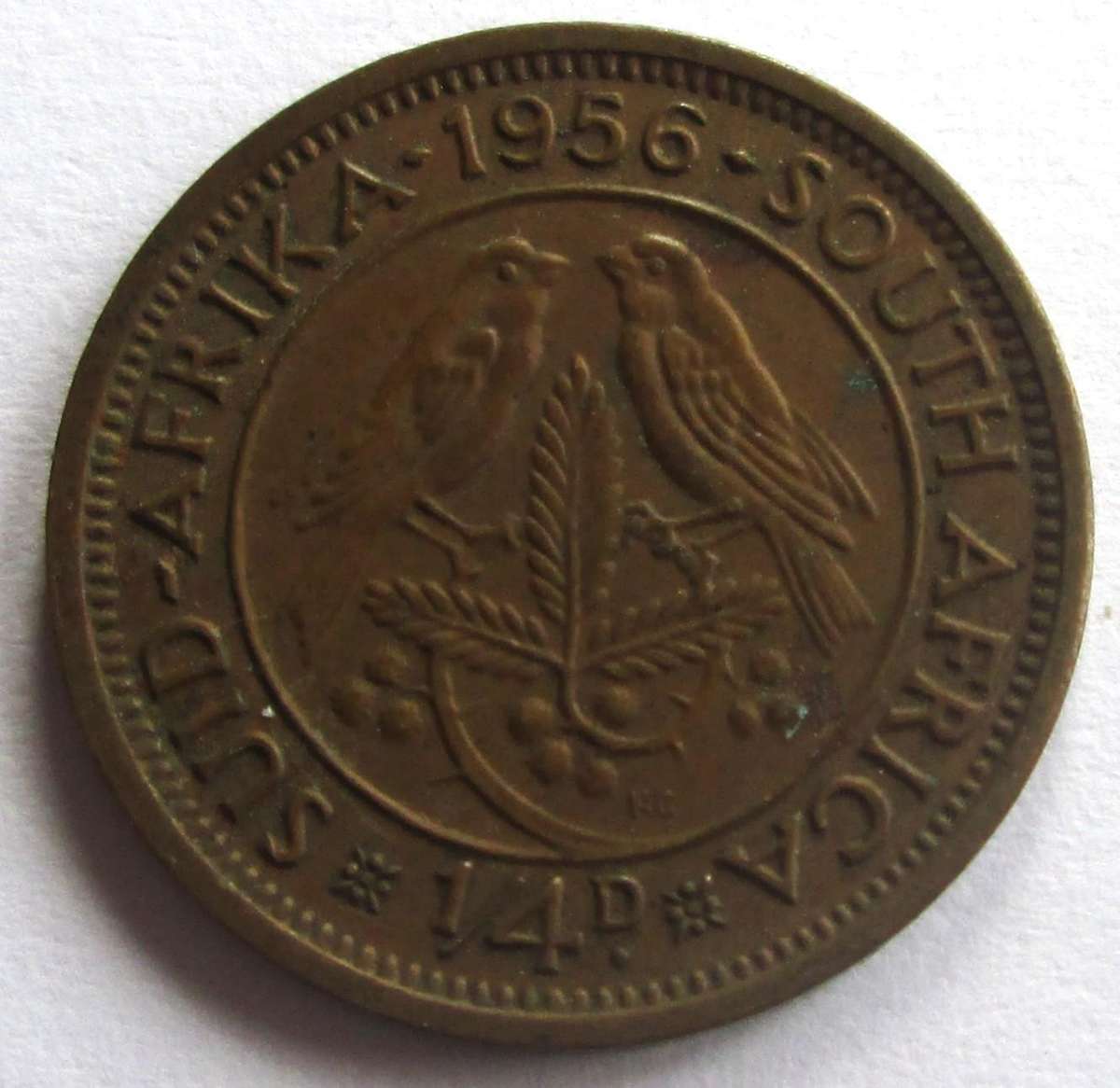 1956 Union of South Africa Quarter Penny