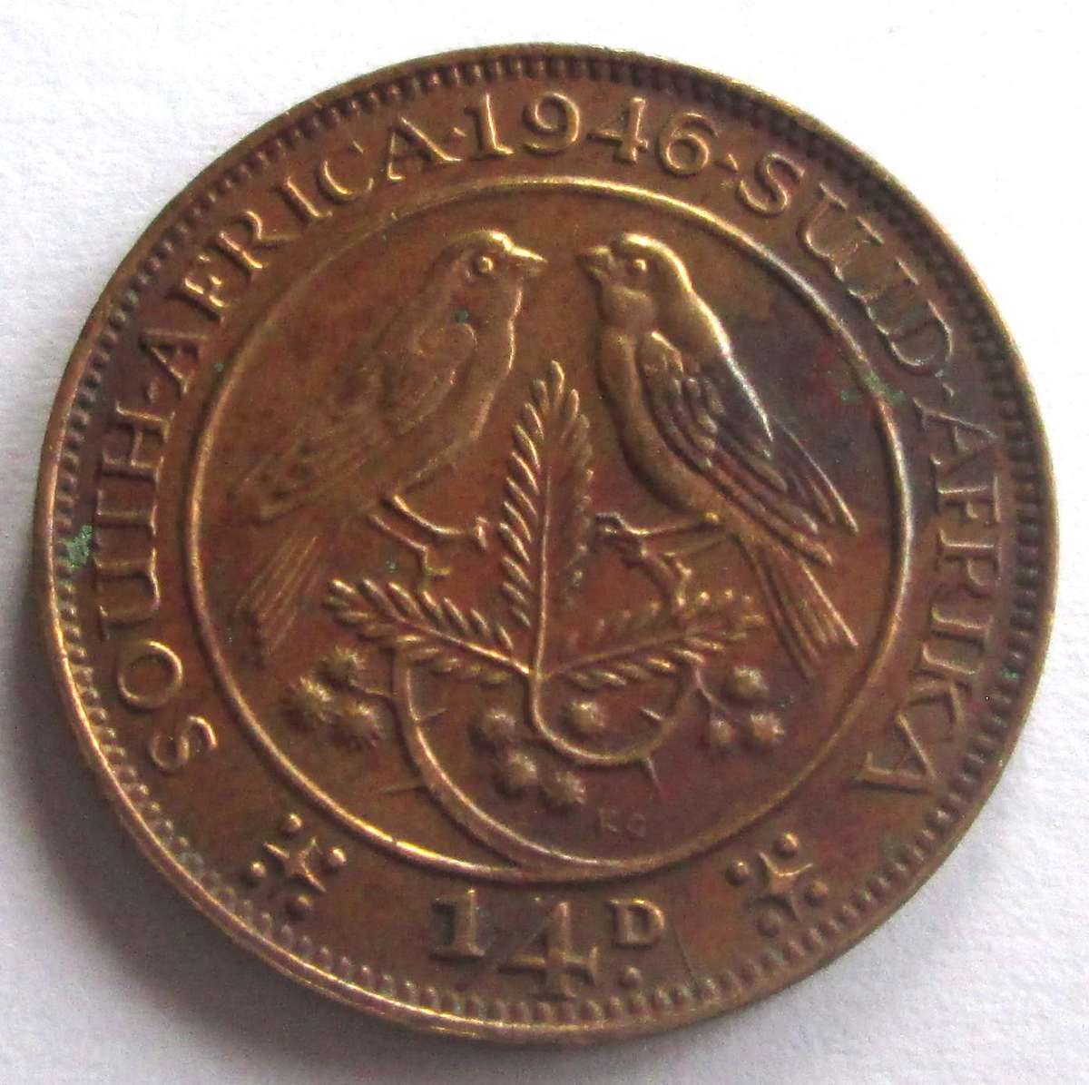 1946 Union of South Africa Quarter Penny