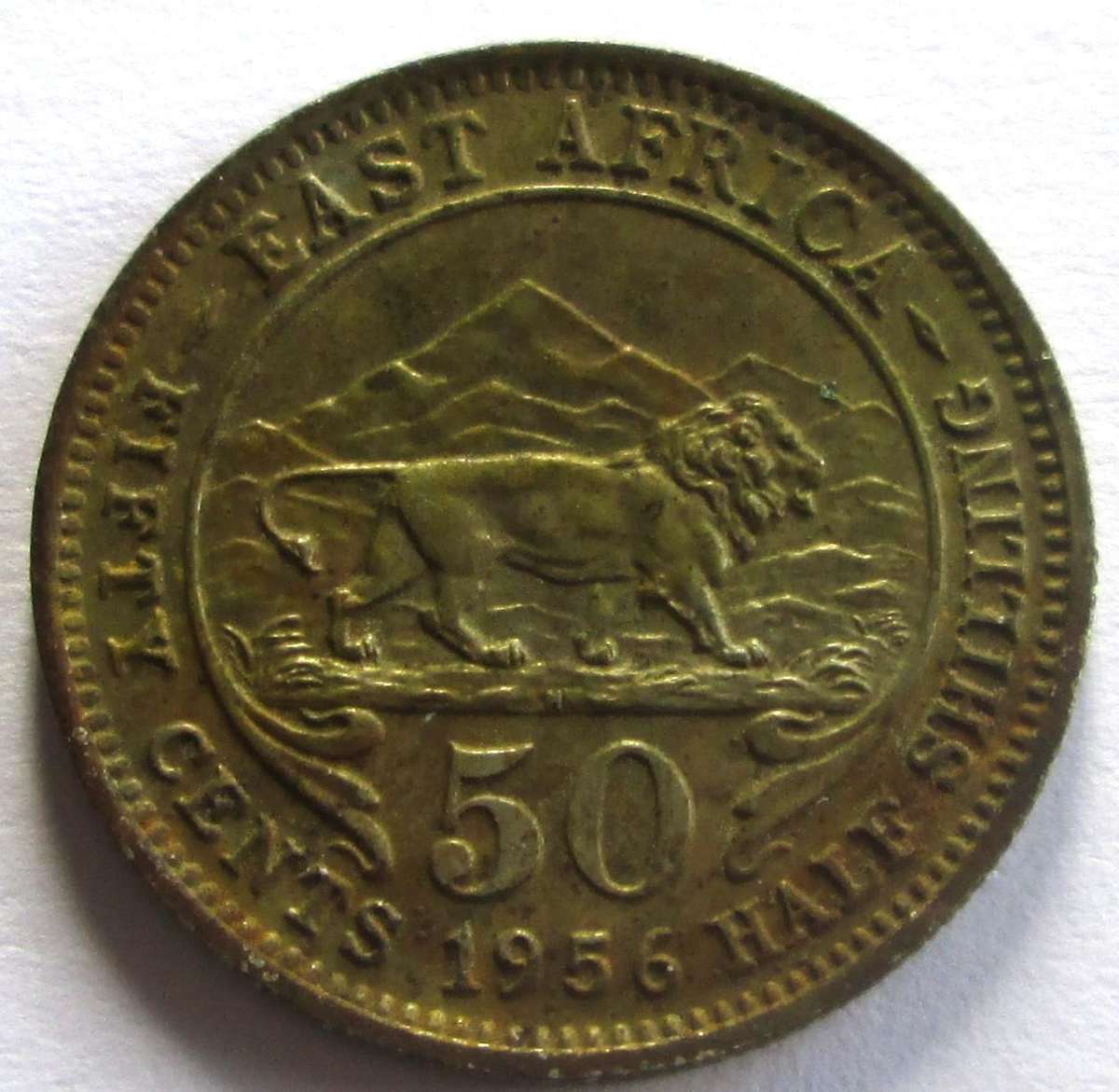 1956 East Africa 50 Cents