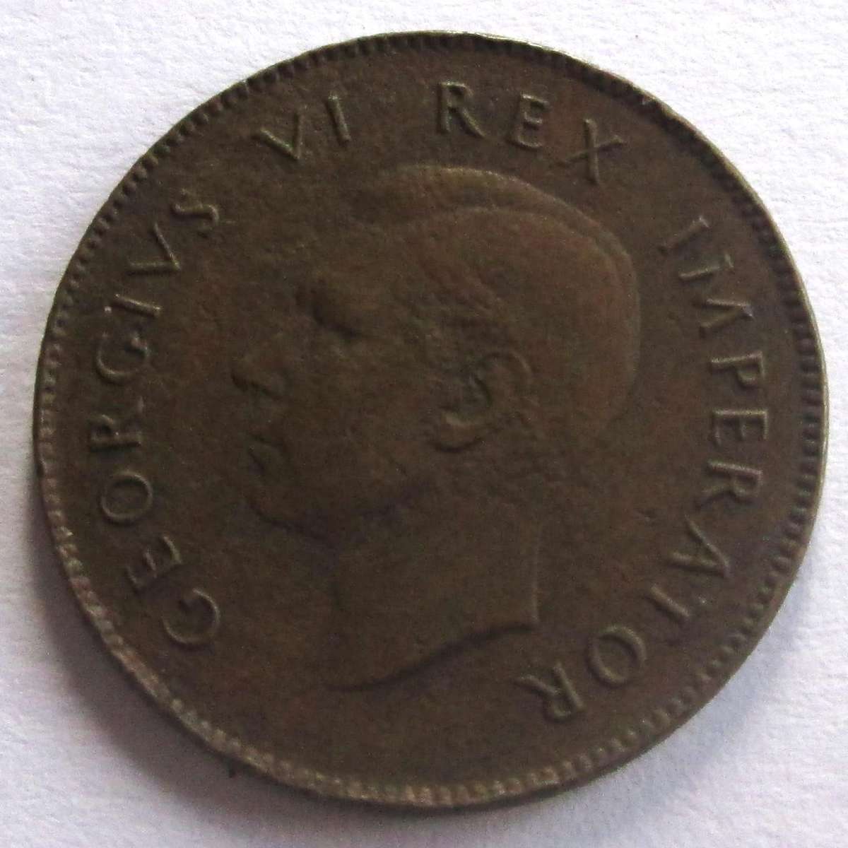 1937 Union of South Africa Quarter Penny