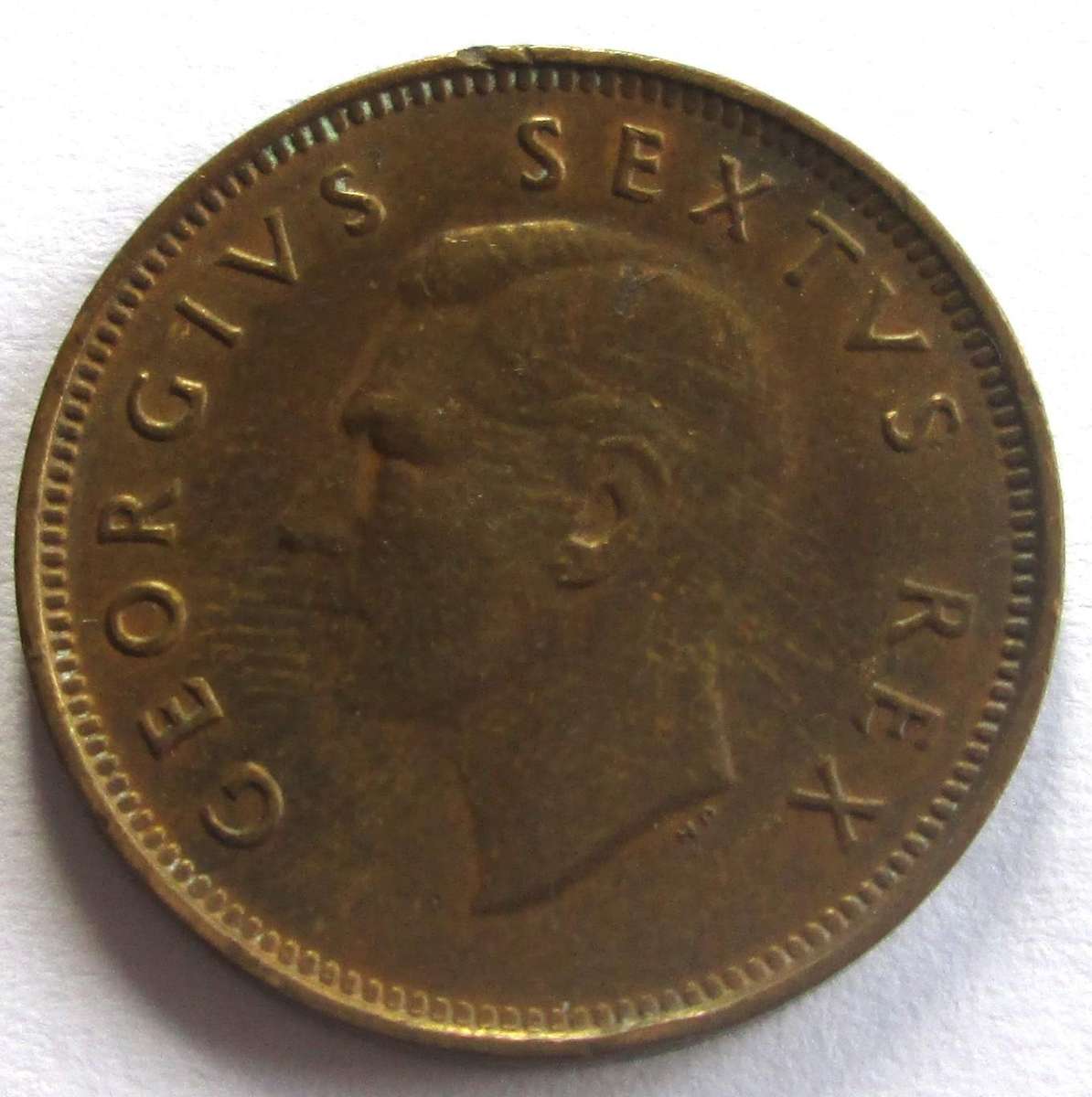 1949 Union of South Africa Quarter Penny