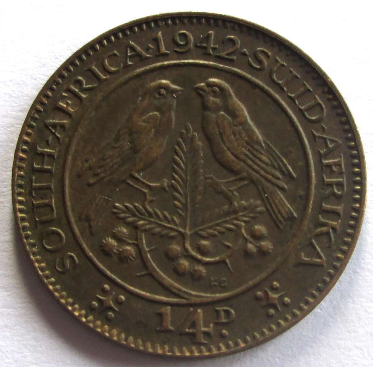 1942 Union of South Africa Quarter Penny