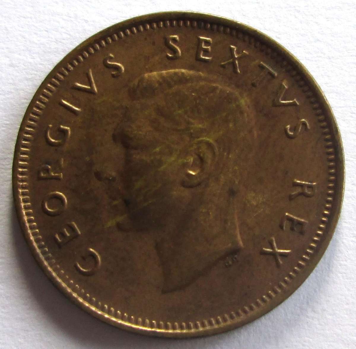 1950 Union of South Africa Quarter Penny